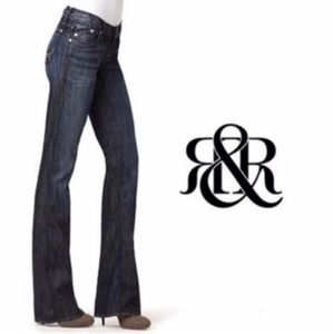 NWT ROCK & REPUBLIC KASANDRA RHINESTONE POCKET BOOTCUT JEANS S4